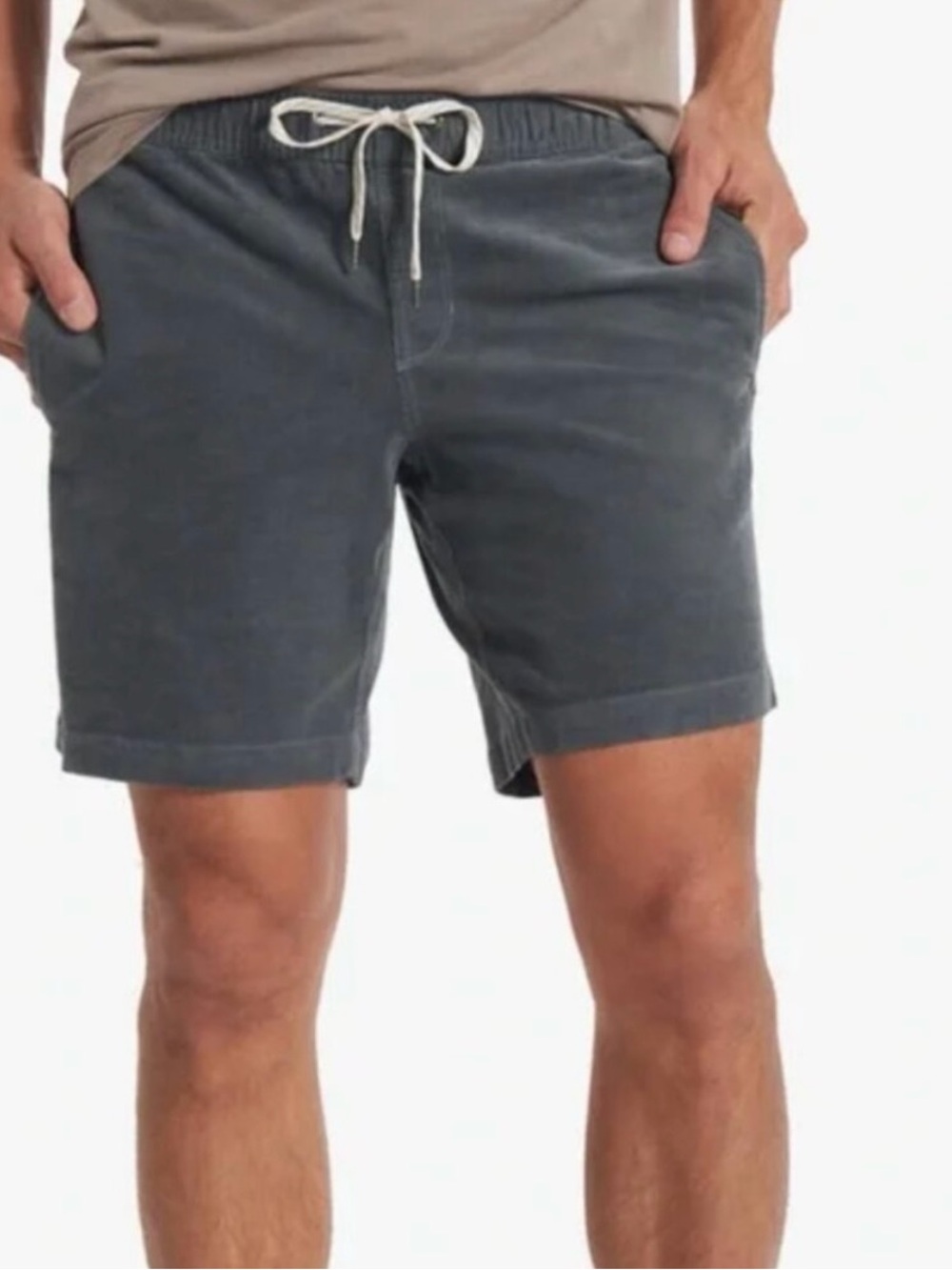 Vuori Mens Optimist Short Corduroy Shorts Smoked Beryl M